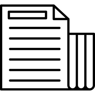 belge simgesi vektör illüstrasyonu