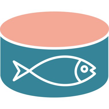 Balık. Web simgesi basit illüstrasyon