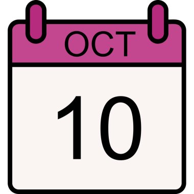 Takvim simgesi tasarımı, vektör illüstrasyonu