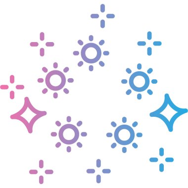 Farklı renk simgelerinin vektör çizimi