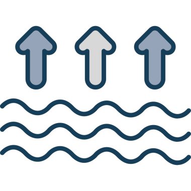 akış okları simgesi. Basit tasarım. vektör grafiği