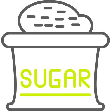 Şekerim. Web simgesi basit illüstrasyon