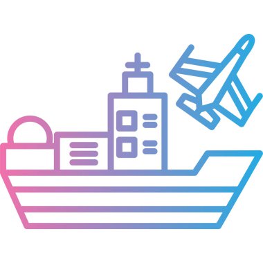 Yolcu gemisi. Basit resimleme