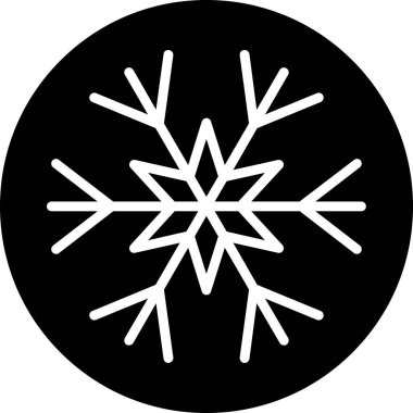 Kar Tanesi Web simgesi basit tasarım