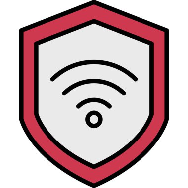 güvenlik simgesi vektör illüstrasyonu