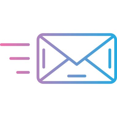 Posta simgesi ve vektör illüstrasyonlu zarf