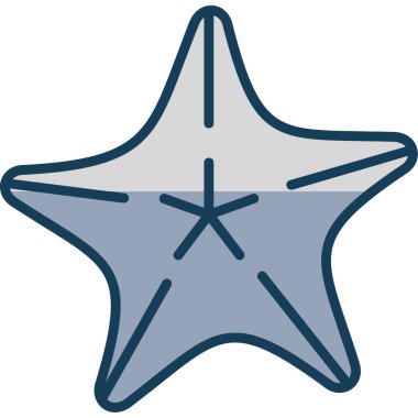 Bir yıldız simgesinin vektör illüstrasyonu