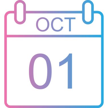 Takvim simgesinin vektör illüstrasyonu