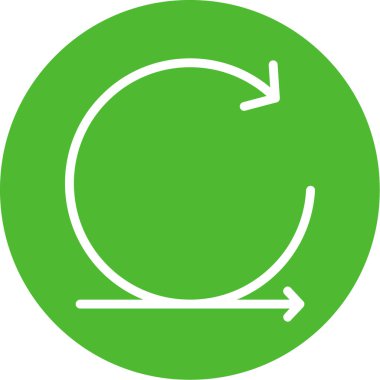 Okları dairesel simge simgesini tazele