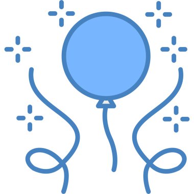 Balonlar. Web simgesi basit illüstrasyon