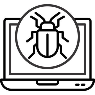 hata bilgisayarı simgesi ana hatlar biçiminde