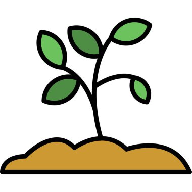 ağaç simgesi vektör illüstrasyonu