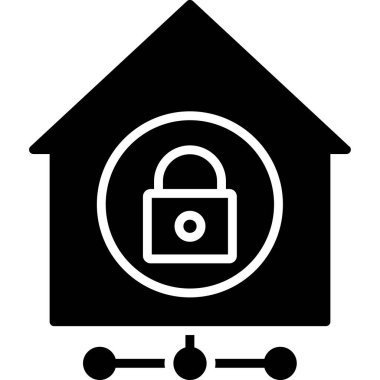 Eve. Web simgesi basit tasarım