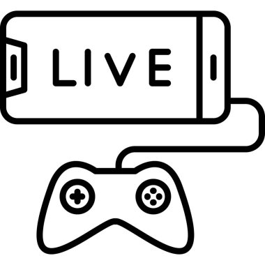 Canlı simge, vektör çizimi