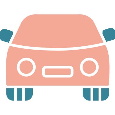 Düz biçimli otomobil araç simgesi