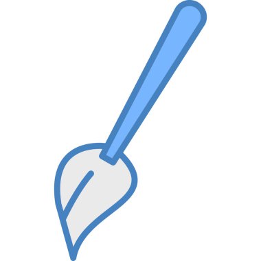 Çizgi film kürek simgesinin vektör çizimi