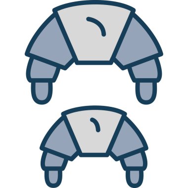 Çizgi film simgesinin vektör illüstrasyonu