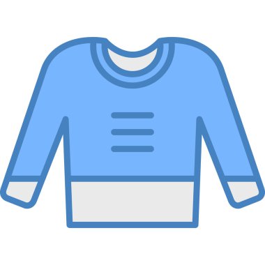 shirt simgesi vektör illüstrasyonu