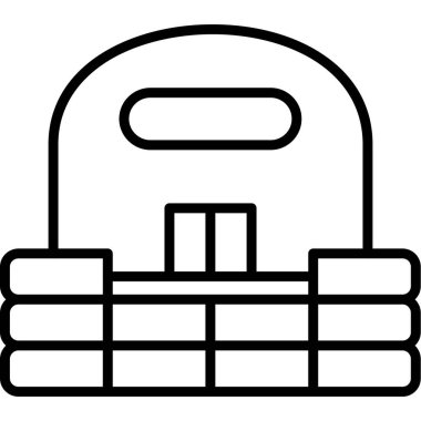 Kilit. Web simgesi basit tasarım