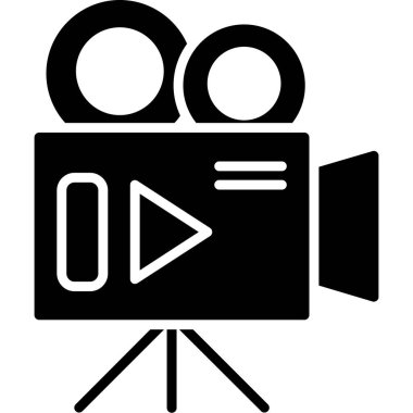 video simgesi vektör illüstrasyonu