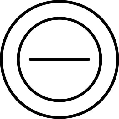 Bir çember simgesinin vektör illüstrasyonu