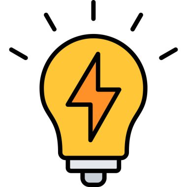 Güç. Web simgesi basit illüstrasyon