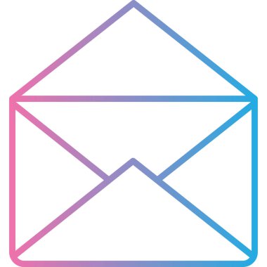 e- posta iletisi simgesi, vektör illüstrasyonu