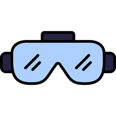 Gözlük. Web simgesi basit illüstrasyon