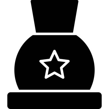 Bir parfüm şişesinin vektör çizimi