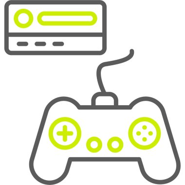 oyun denetleyici modern simge, vektör illüstrasyonu