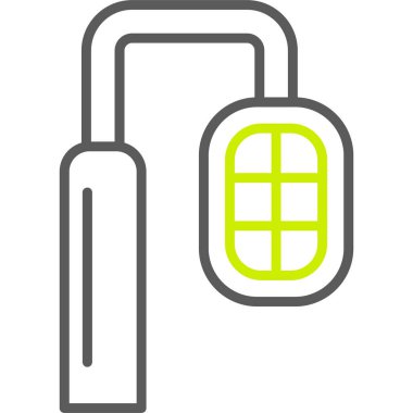 asma kilit simgesi, vektör çizimi