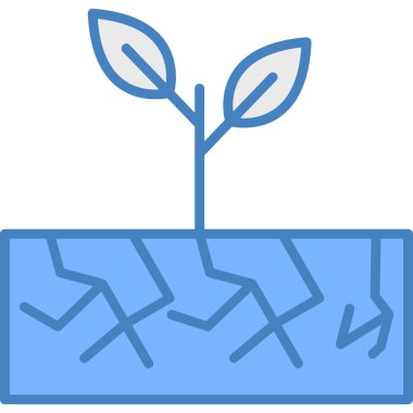 Ekoloji çevre ekoloji simgesi doldurulmuş dış hat biçimi