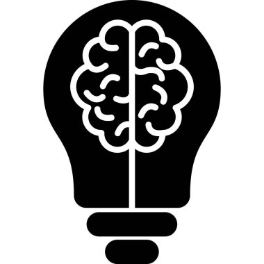 yaratıcı fikir simgesi, vektör illüstrasyonu