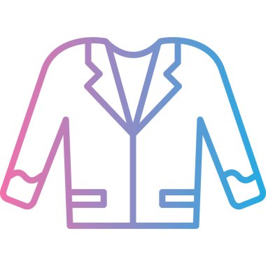 Kıyafet ikonu. Web için kıyafet vektör simgelerinin basit illüstrasyonu