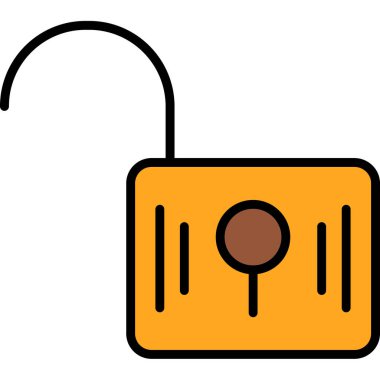 Kilit simgesini tam - taslak biçiminde kilitle