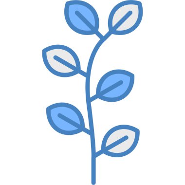 Çiçek simgesinin vektör illüstrasyonu