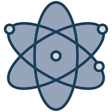 Atom simgesi. Basit tasarım