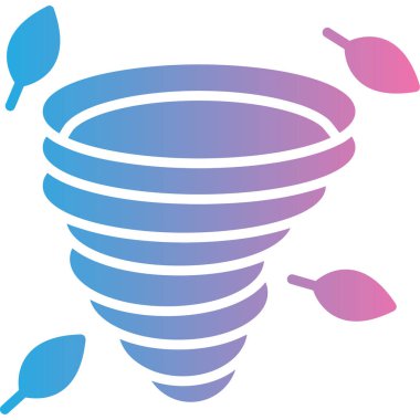 Tornado simgesi vektör illüstrasyonu