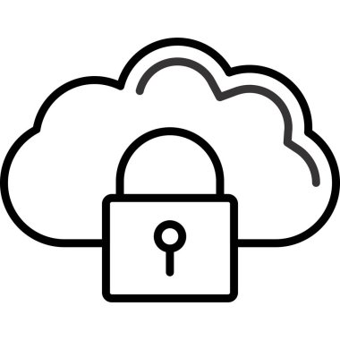 bulut hesaplama vektörü simgesi