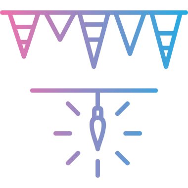 İtalya simgesinin bir bayrağının vektör illüstrasyonu