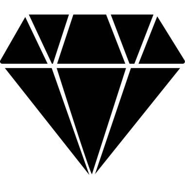 Elmas simgesi vektör illüstrasyonu