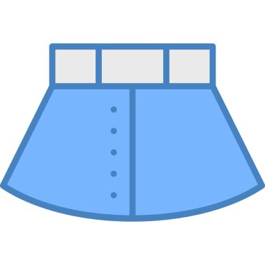 Kıyafetler. Web simgesi basit illüstrasyon