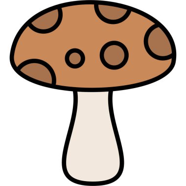 Çizgi film mantarının vektör çizimi