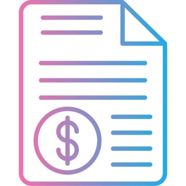 Belge. Web simgesi basit illüstrasyon