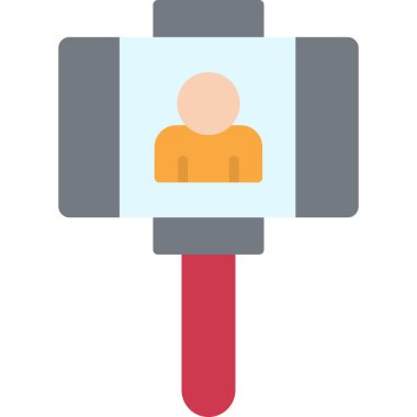 Bir kişi simgesinin vektör illüstrasyonu