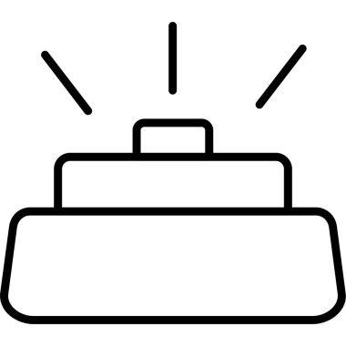 güç ışığı enerji simgesi ana hat biçiminde