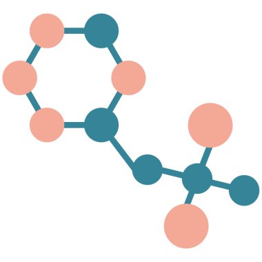 DNA molekül ikonu. Düz tasarım. vektör illüstrasyonu.