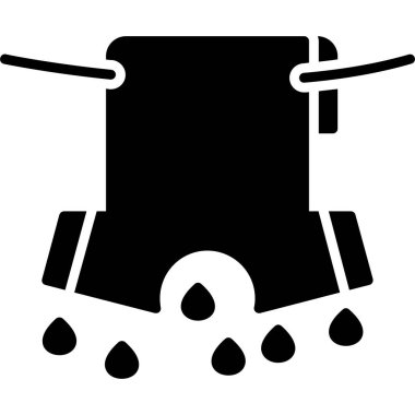 Bir bisiklet simgesinin vektör illüstrasyonu