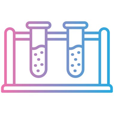 vektör test tüp simgesi