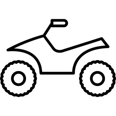 Bisiklet ikonu ana hat vektörü. Bisiklet. motorsiklet